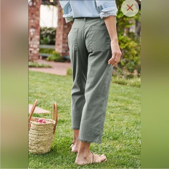 Frank & Eileen Kinsale Italian Performance Linen Trouser sz 2 - Picture 2 of 16